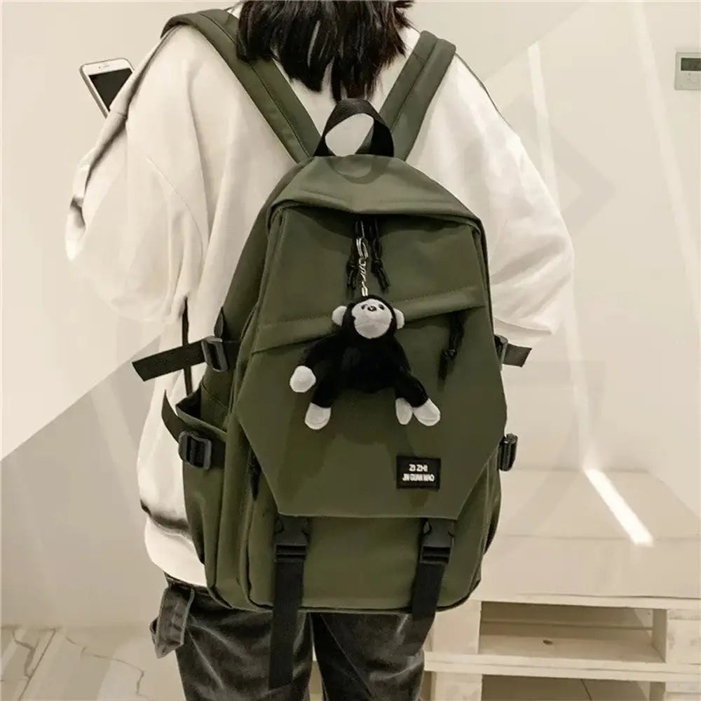 Stylish Unisex Nylon Backpack Lightweight Dual-Shoulder