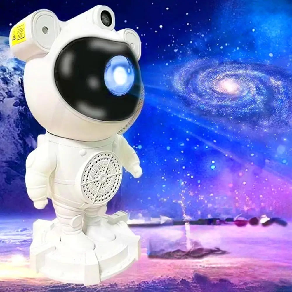 Night Light Laser Ambiance Lamp Bluetooth Speaker Astronaut Nebula Projector