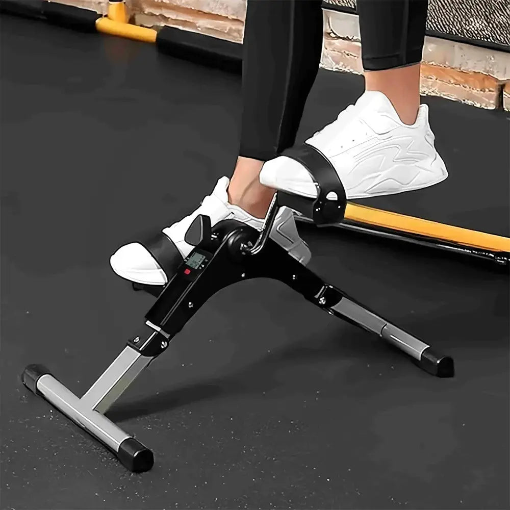 Foldable Mini Cycle Arm And Leg Exercises with digital meter.