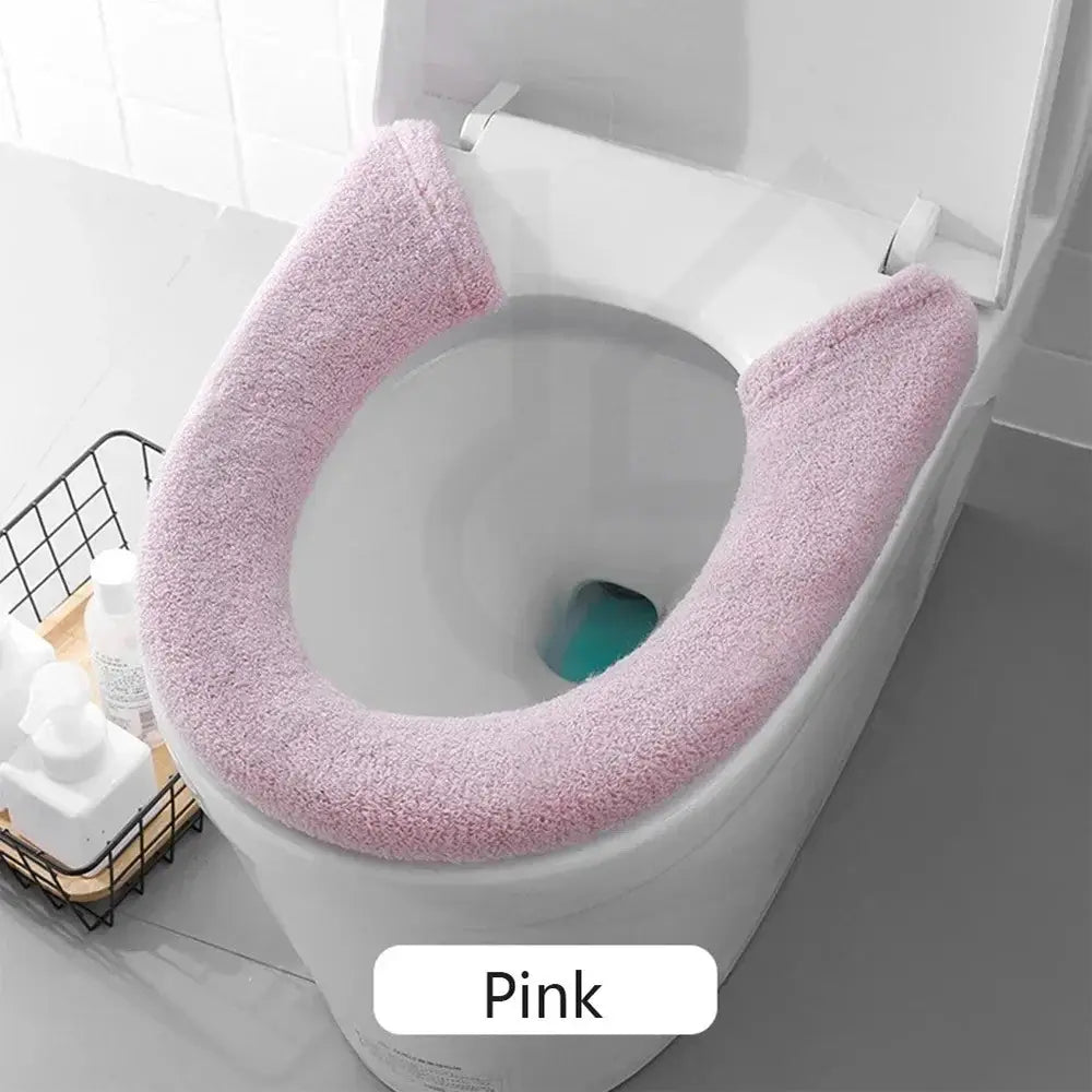 Thickened Toilet Washable Soft Warmer Mat Cover Pad Cushion Cover