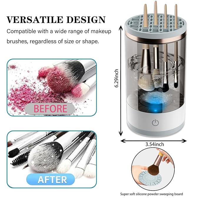Makeup Brush Cleaner – Electric Automatic Washer & Dryer
