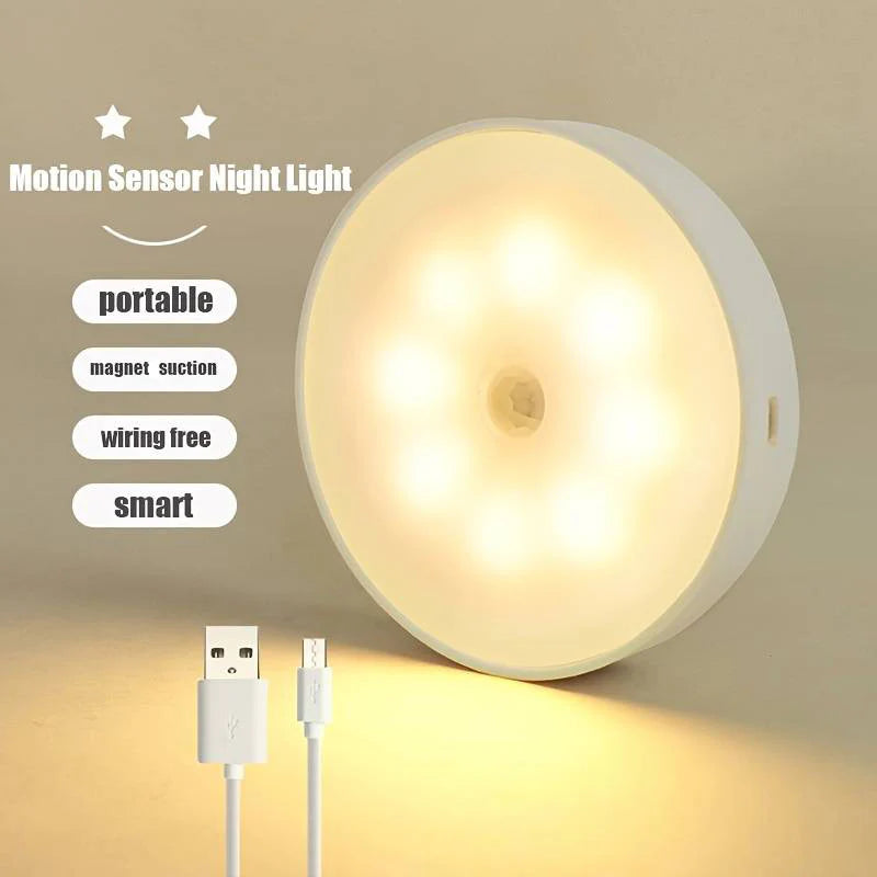 Intelligent Night Light – USB Rechargeable Wardrobe & Home Lamp
