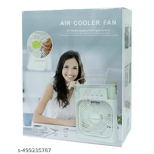 Portable Air Cooler Fan with LED & Multi-Speed Settings