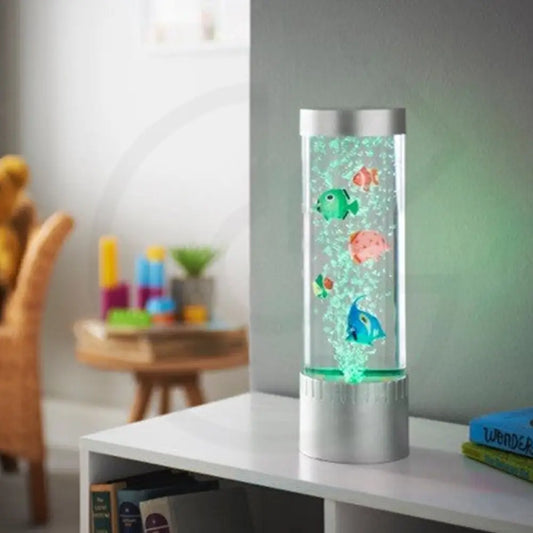 LED Desktop Fish tank Fantasy Fish Lamp Led Bubble Lights Acrylic Toy Fish Decor Water Dancing Tube