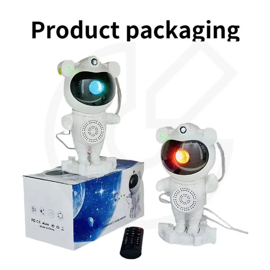 Night Light Laser Ambiance Lamp Bluetooth Speaker Astronaut Nebula Projector
