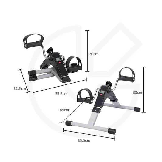 Foldable Mini Cycle Arm And Leg Exercises with digital meter.