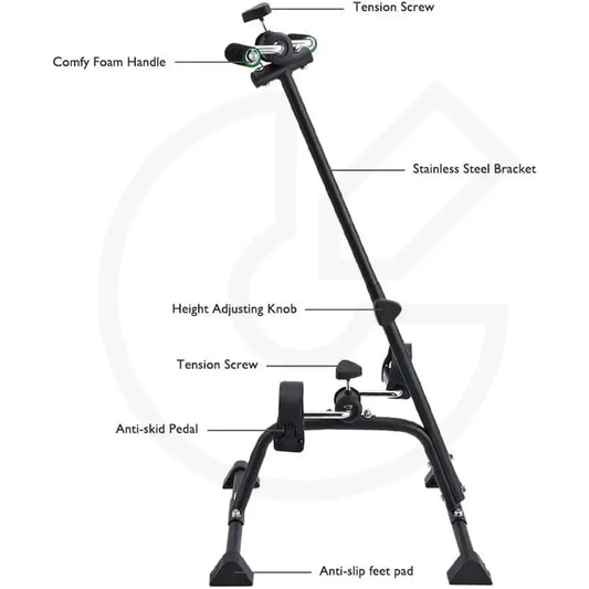 Pedal Exerciser Bike Hand Arm Leg And Knee Peddler Adjustable