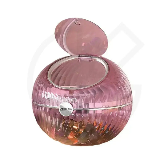 Transparent Coffee Pod Storage Box – Crystal Round Organizer