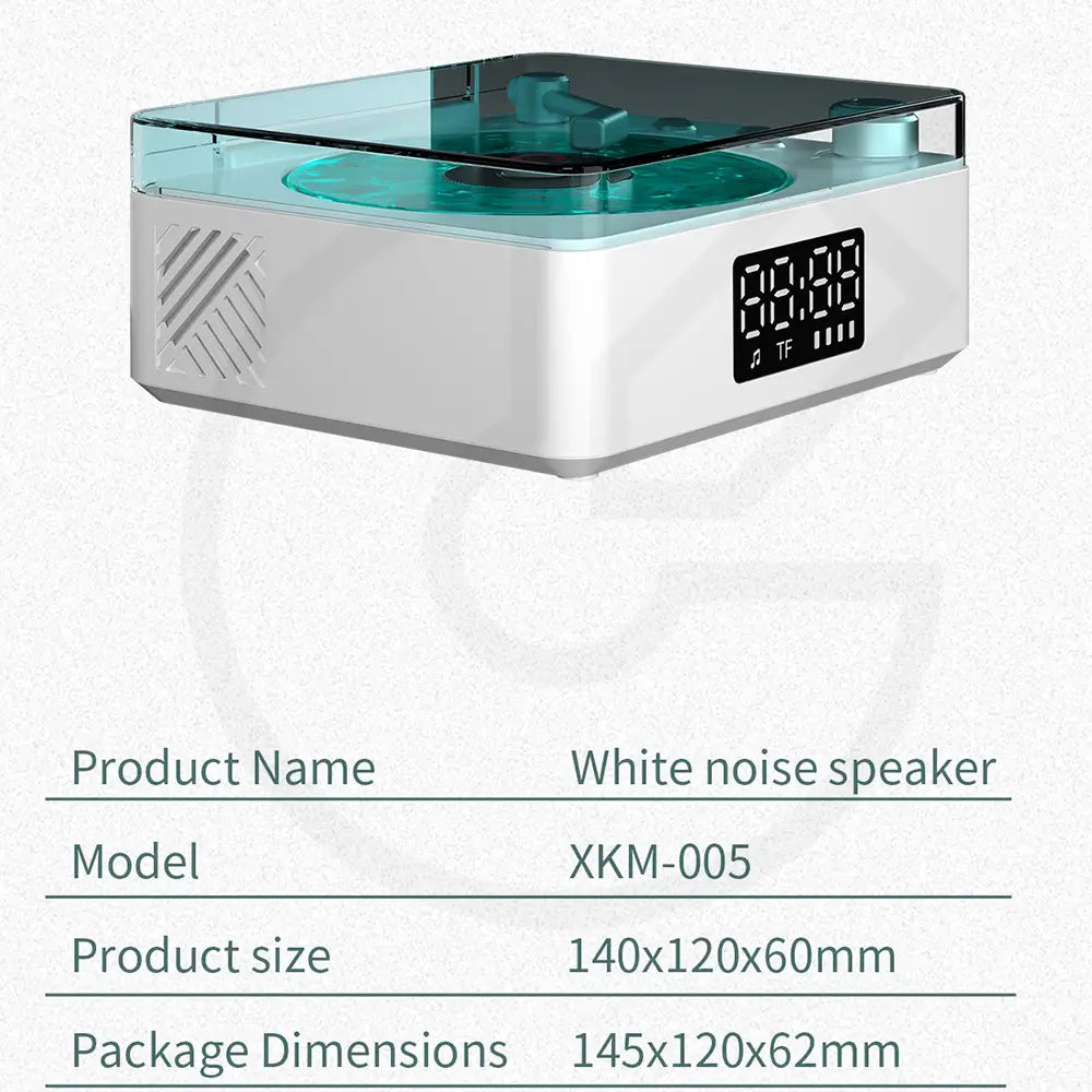 Mini Vinyl Player Aid Speaker White Noise