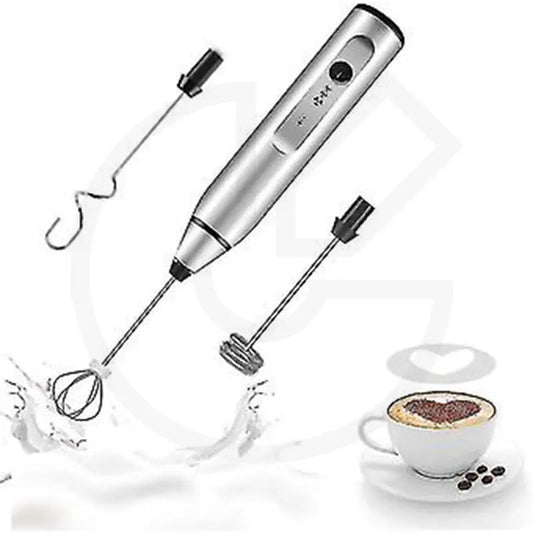 3-in-1 USB Rechargeable Electric Milk Frother & Handheld Whisk