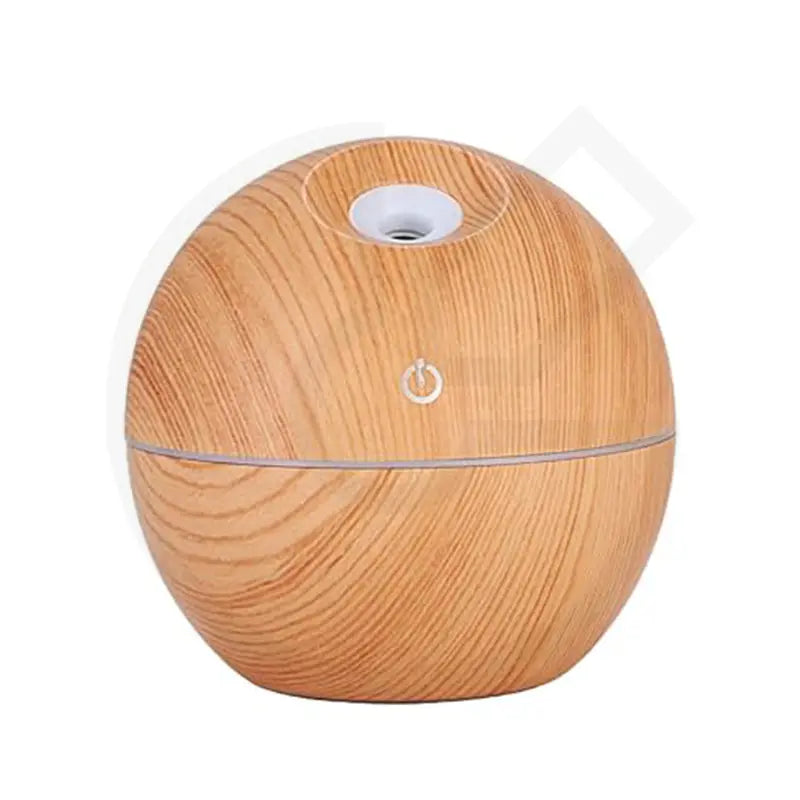 Ultrasonic Aroma Humidifier – Wooden Grain Essential Oil Diffuser