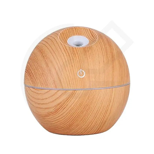 Ultrasonic Aroma Humidifier – Wooden Grain Essential Oil Diffuser