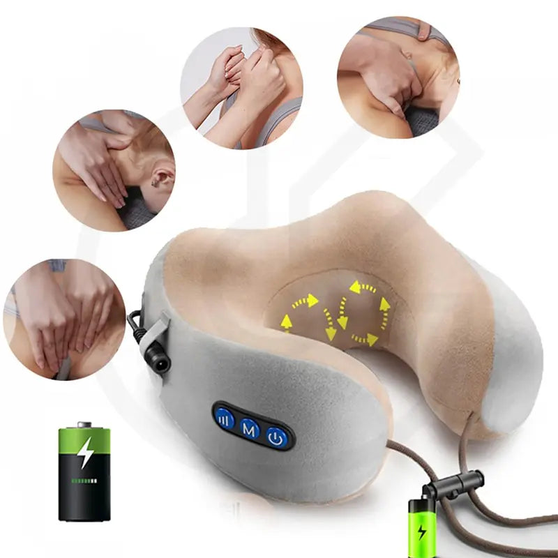 U-Shaped Electric Massage Pillow for Neck & Shoulder Relief