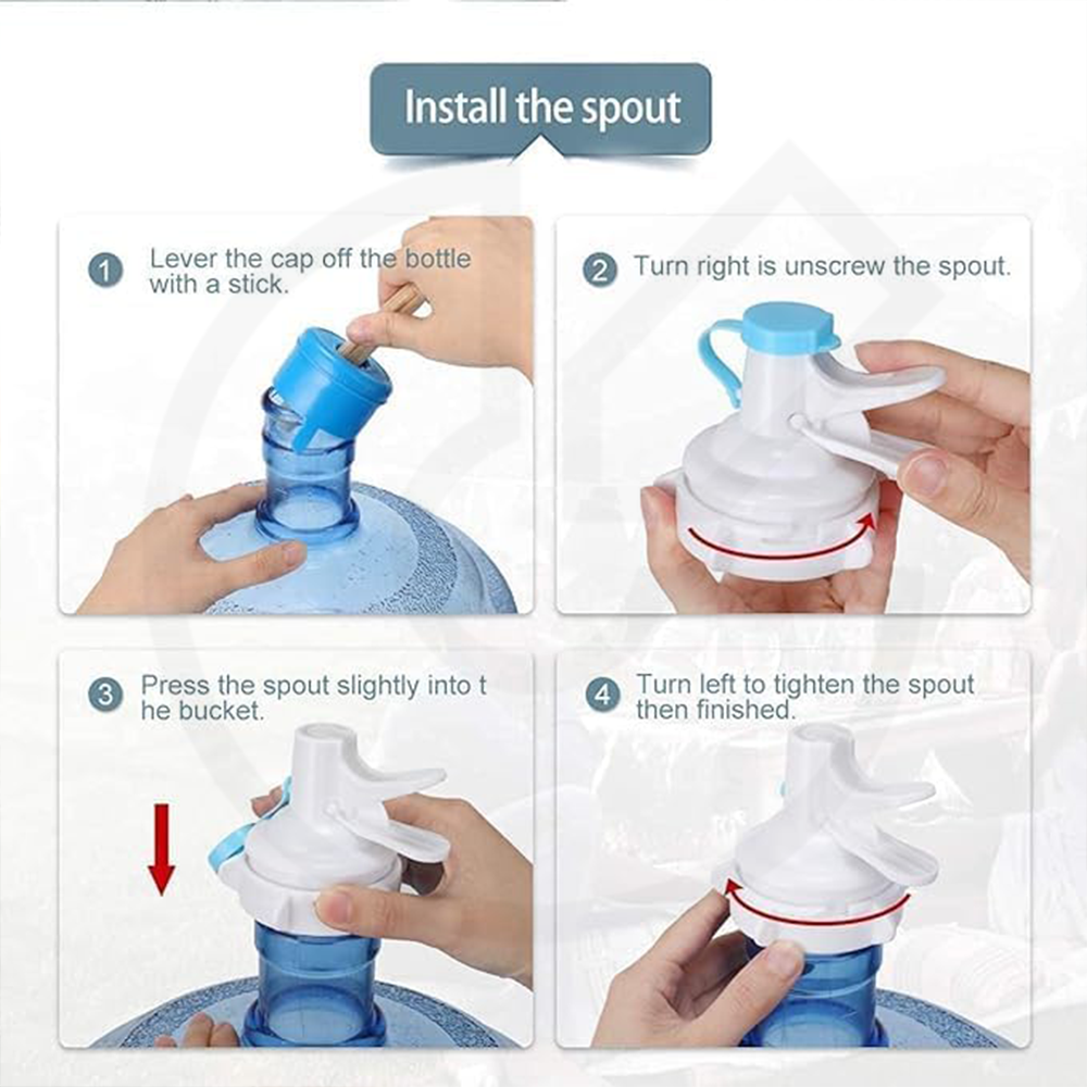 Water Bottle Stand with Nozzle