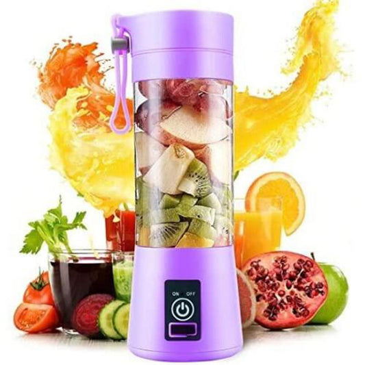 Portable 6-Blade Juicer – USB Rechargeable Blender