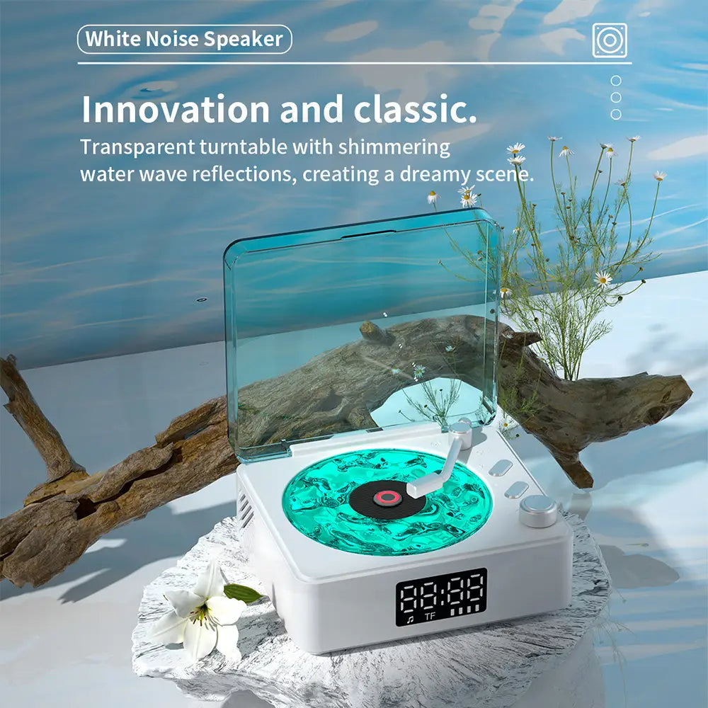 Mini Vinyl Player Aid Speaker White Noise