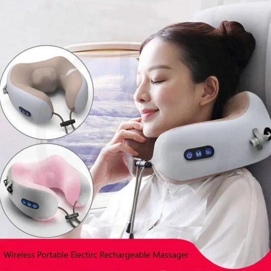 U-Shaped Electric Massage Pillow for Neck & Shoulder Relief