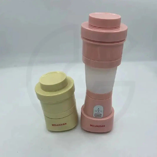 Portable Mini Retractable Silicone Juicer Cup Electric Home Use Fruit Juicer Cup Easy to Carry Compact Size Kitchen Appliance