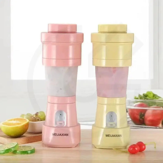 Portable Mini Retractable Silicone Juicer Cup Electric Home Use Fruit Juicer Cup Easy to Carry Compact Size Kitchen Appliance