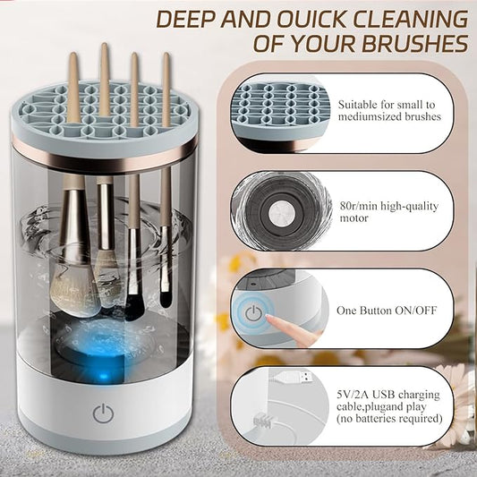 Makeup Brush Cleaner – Electric Automatic Washer & Dryer