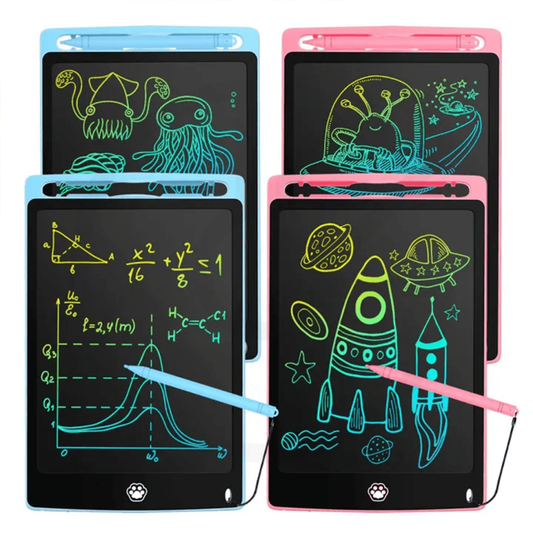 Multi Color Kids Paperless Electric Cell Operate Writing Tablet  Multi color 8.5inch  HIGH QUALITY