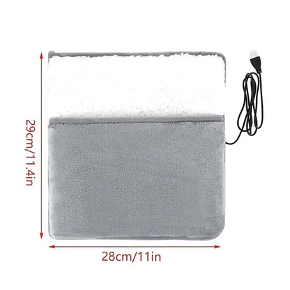 Electric Foot Heating Pad – USB Rechargeable Plush Warmer
