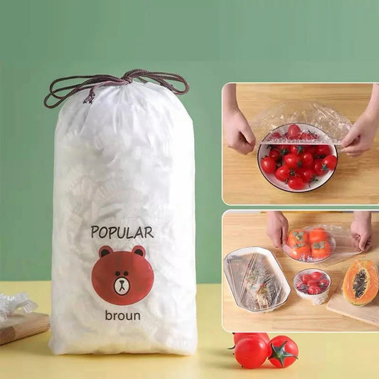 Disposable Food Cover Bags – 100 Pcs Pack