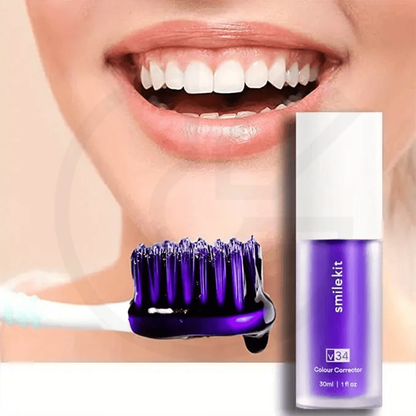 Hismile v34 Colour Corrector Serum Purple Teeth Whitening 